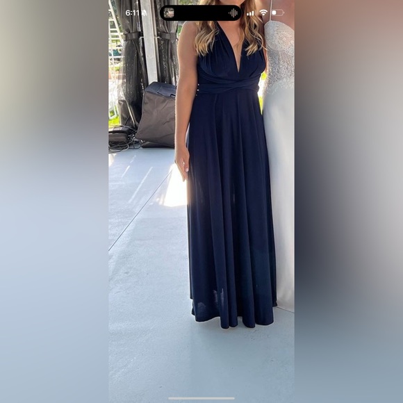 Boutique 1861 convertible maxi dress in navy. Worn once for a bridesmaid dress. - Picture 4 of 4